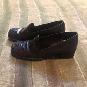 Bandolino Vintage 90s Brown Leather Loafers-Size 8